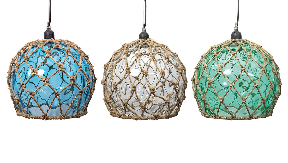 Glass Buoy Pendant Lights