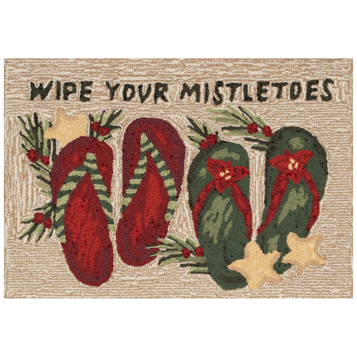 Mistletoes & Footsteps Floor Mats