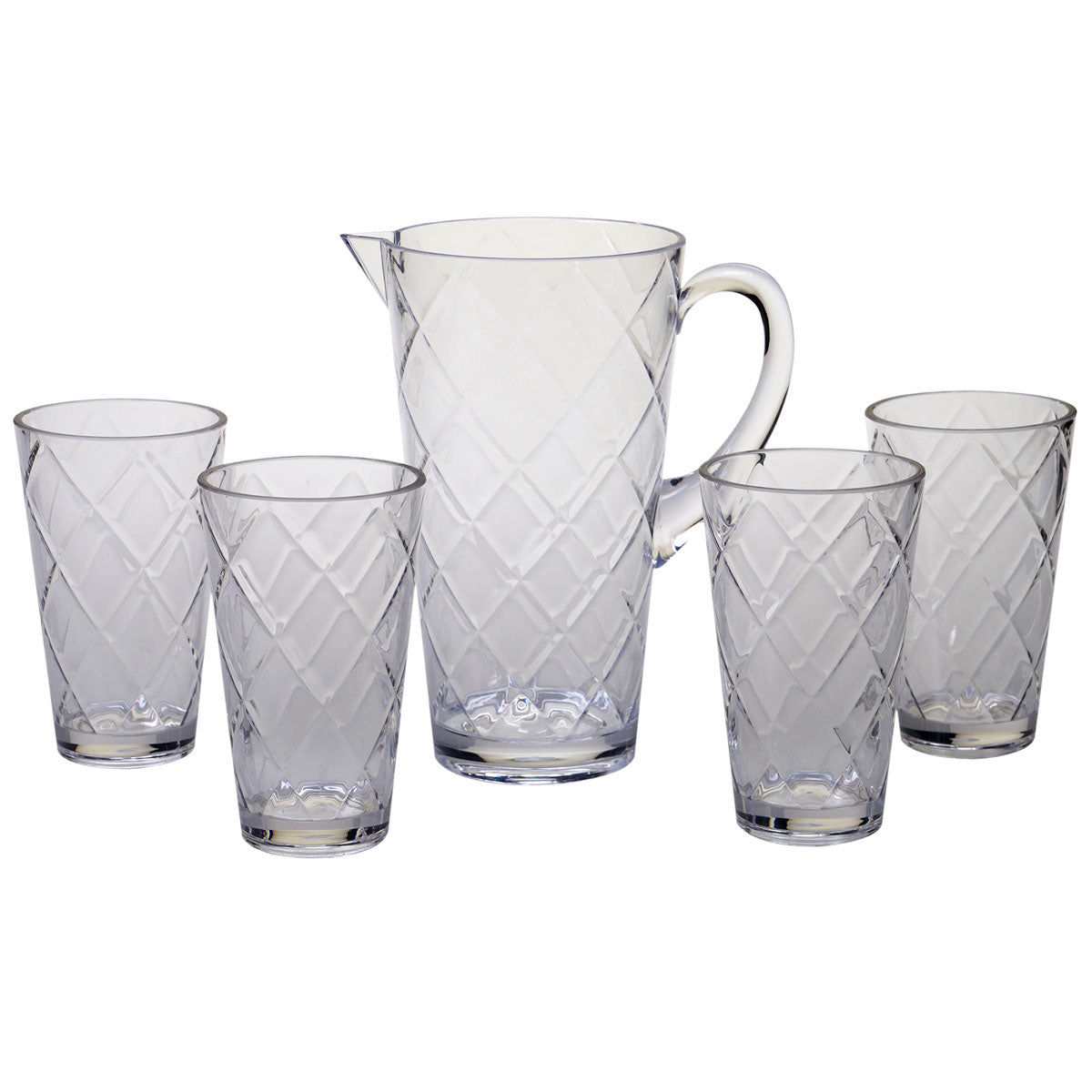 Clear Lattice Acrylic Glassware