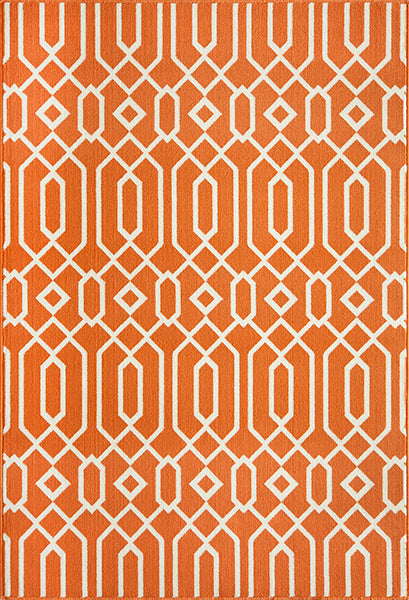 Baja Diamond Geo Orange Rug Collection