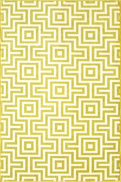 Baja Green Fret Rug Collection
