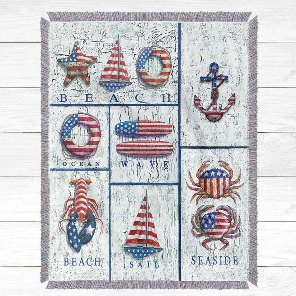 American Pride Beach Throws