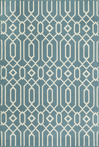 Baja Diamond Geo Blue Rug Collection