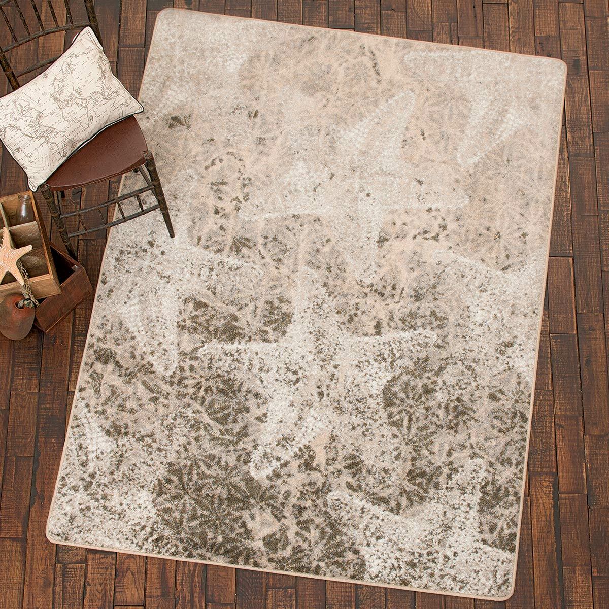 Starfish Medley Gray Sand Rug Collection
