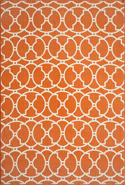 Baja Circlet Orange Rug Collection