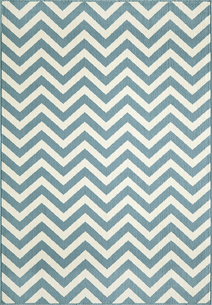 Baja Chevron Blue Rug Collection