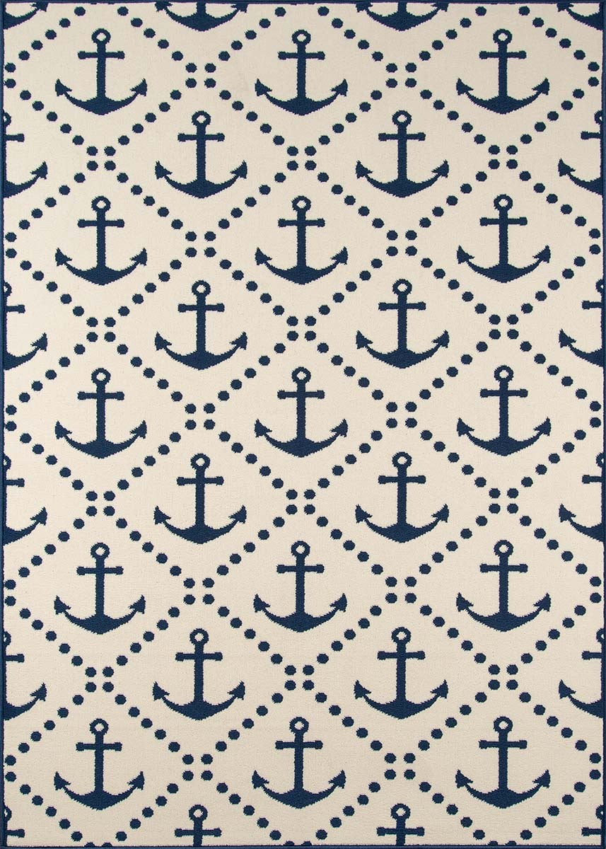 Anchors Away Ivory Indoor/Outdoor Rug Collection