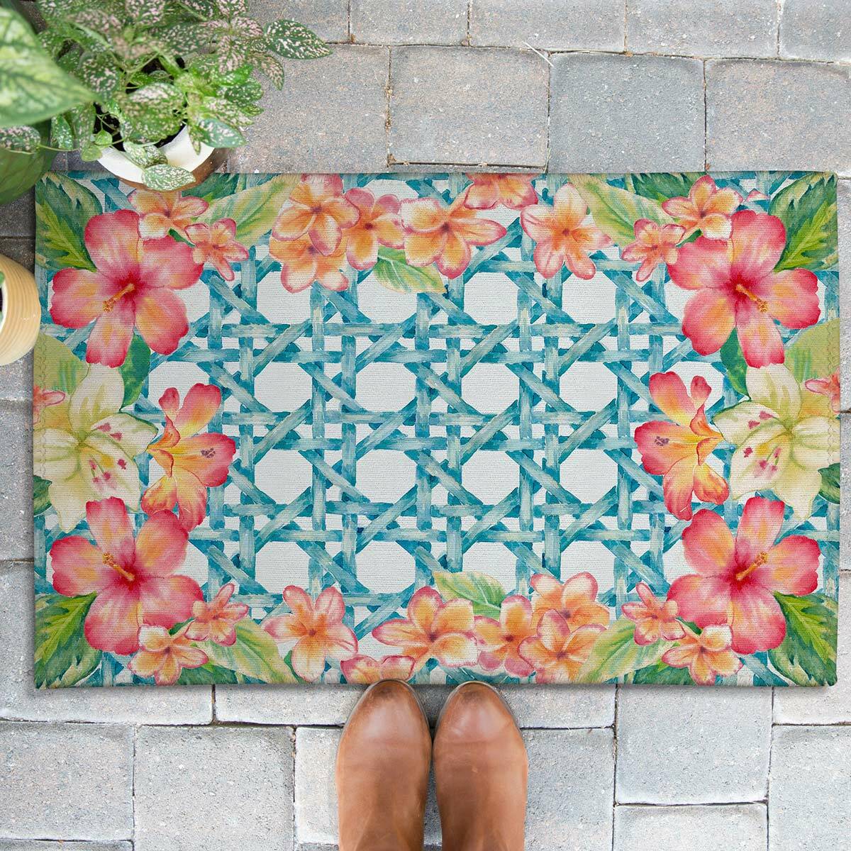 Tropical Florals Outdoor Rugs
