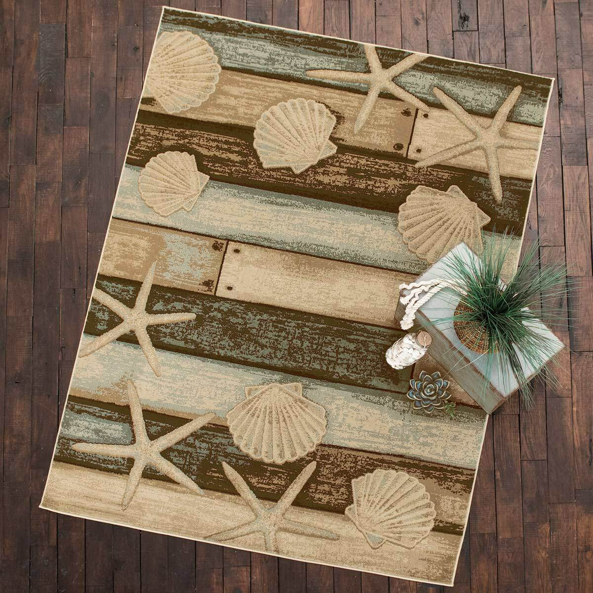 Seashell Boardwalk Rug Collection