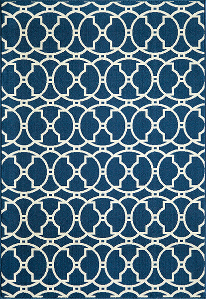 Baja Circlet Navy Rug Collection