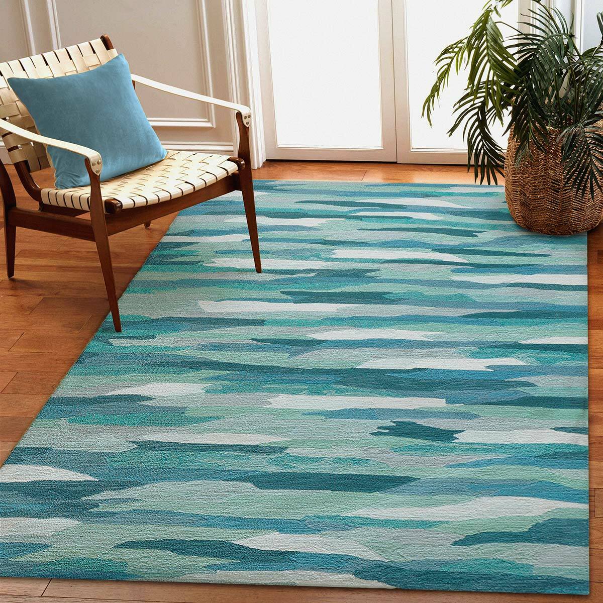 Abstract Tide Indoor/Outdoor Rug Collection