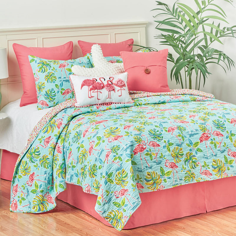 Flamingo Tropics Quilt Bedding Collection