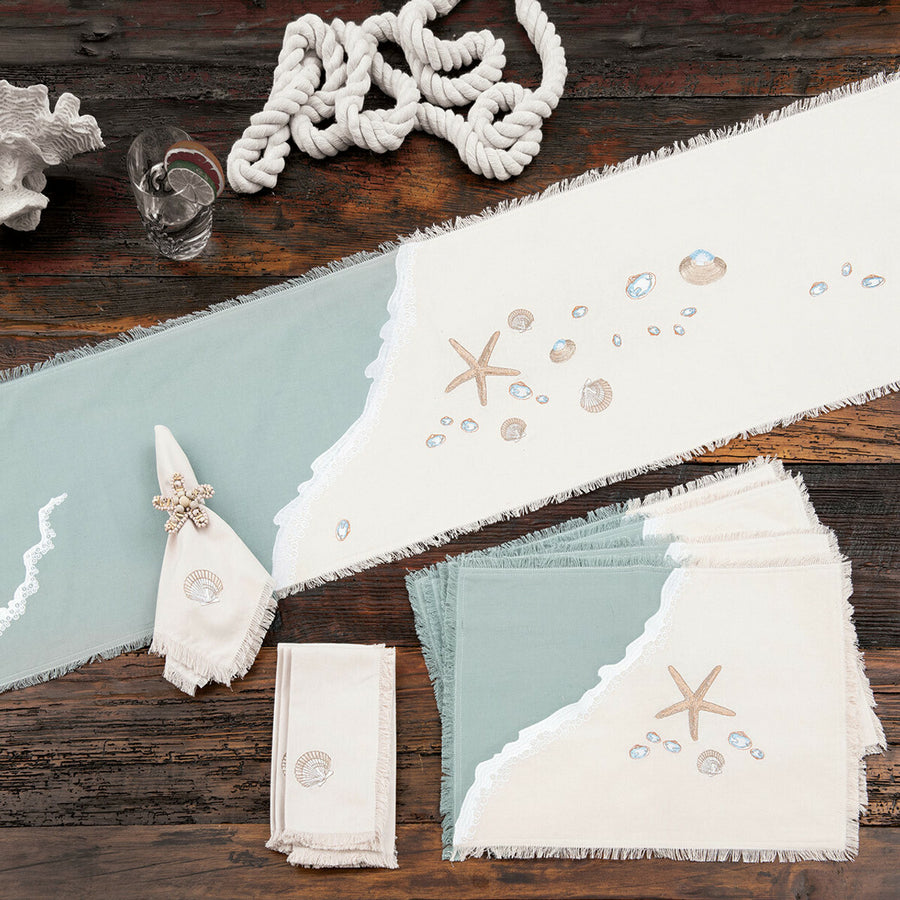 Coastal Table Runners, Placemats, and Napkins