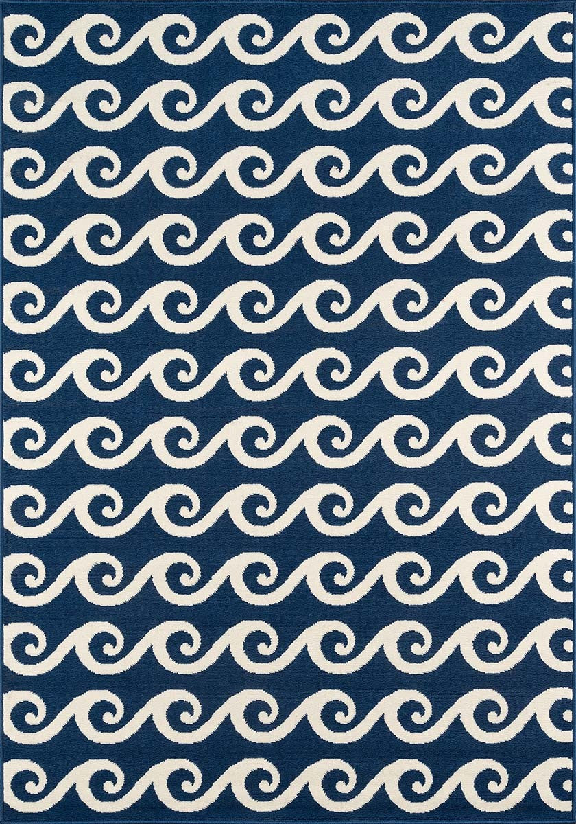 Sea Serenity Navy Indoor/Outdoor Rug Collection