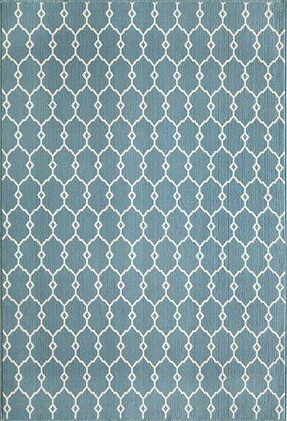 Baja Latticework Blue Rug Collection