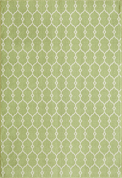 Baja Latticework Green Rug Collection