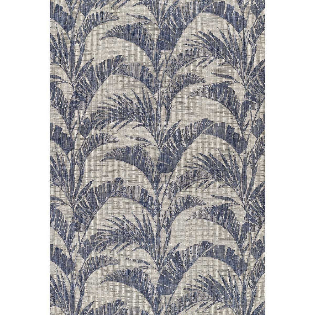 Blue Summer Palm Indoor/Outdoor Rug Collection