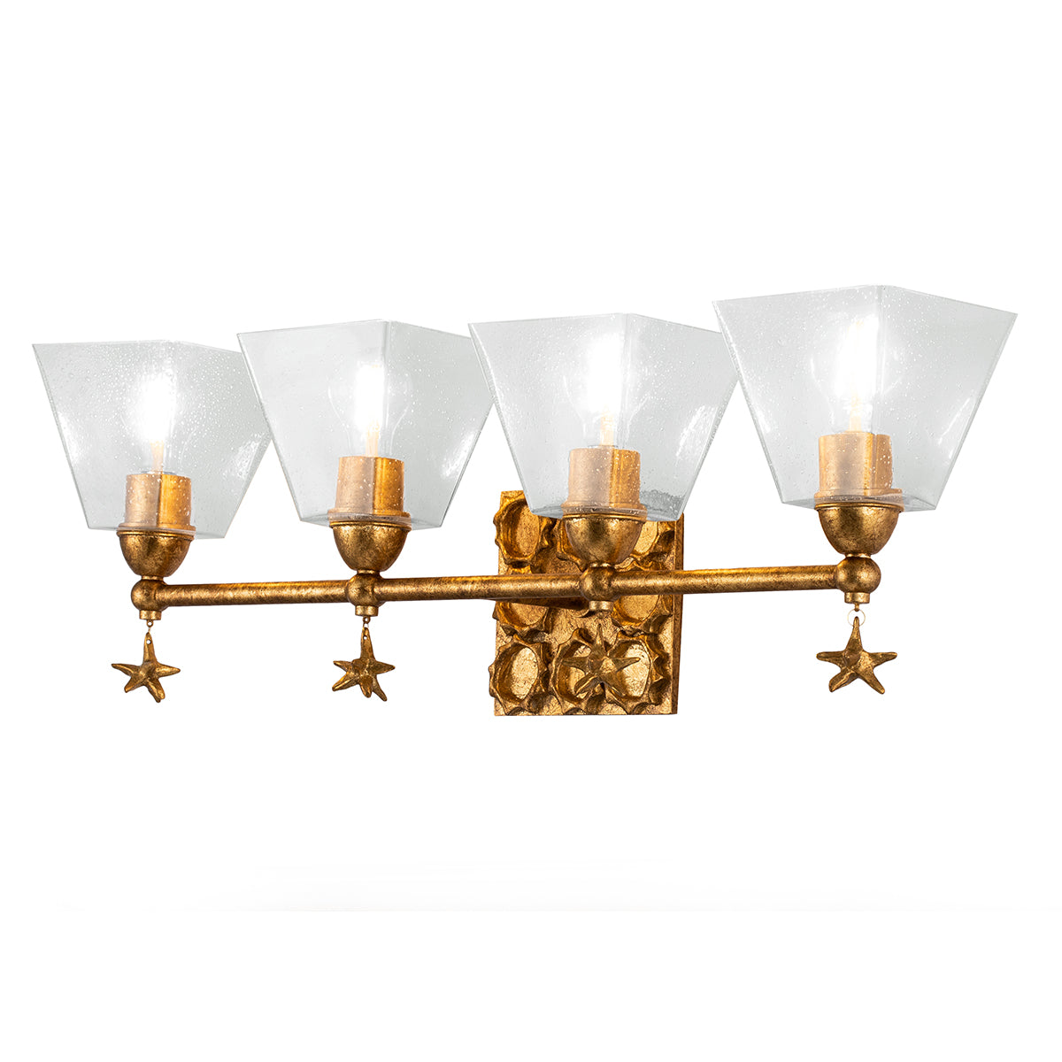 Sea Star & Tidepools Gold Vanity Lights