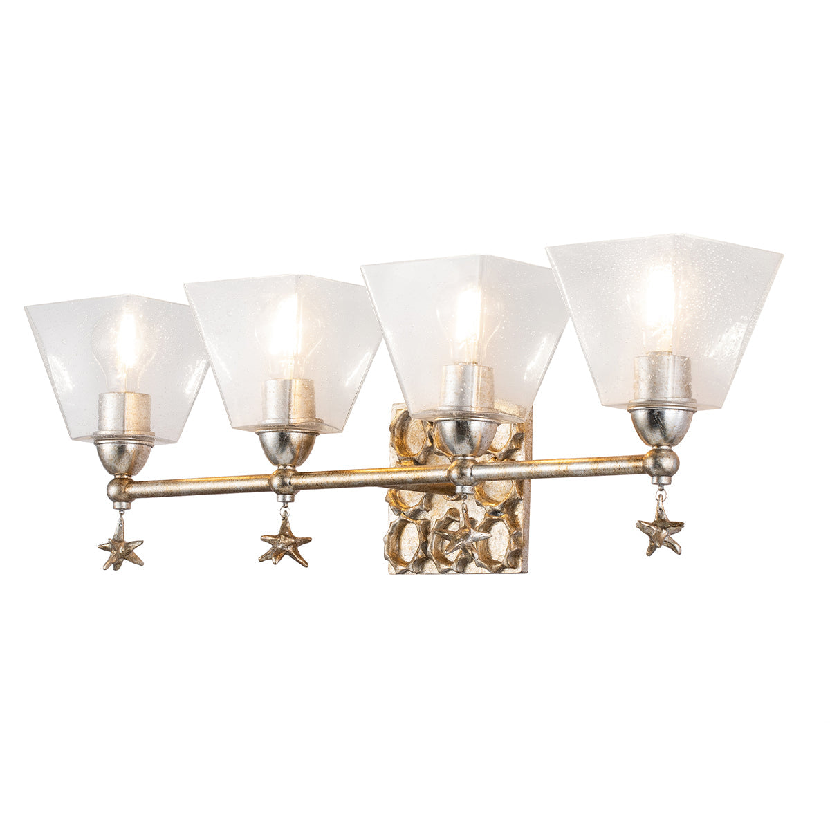 Sea Star & Tidepools Silver Vanity Lights