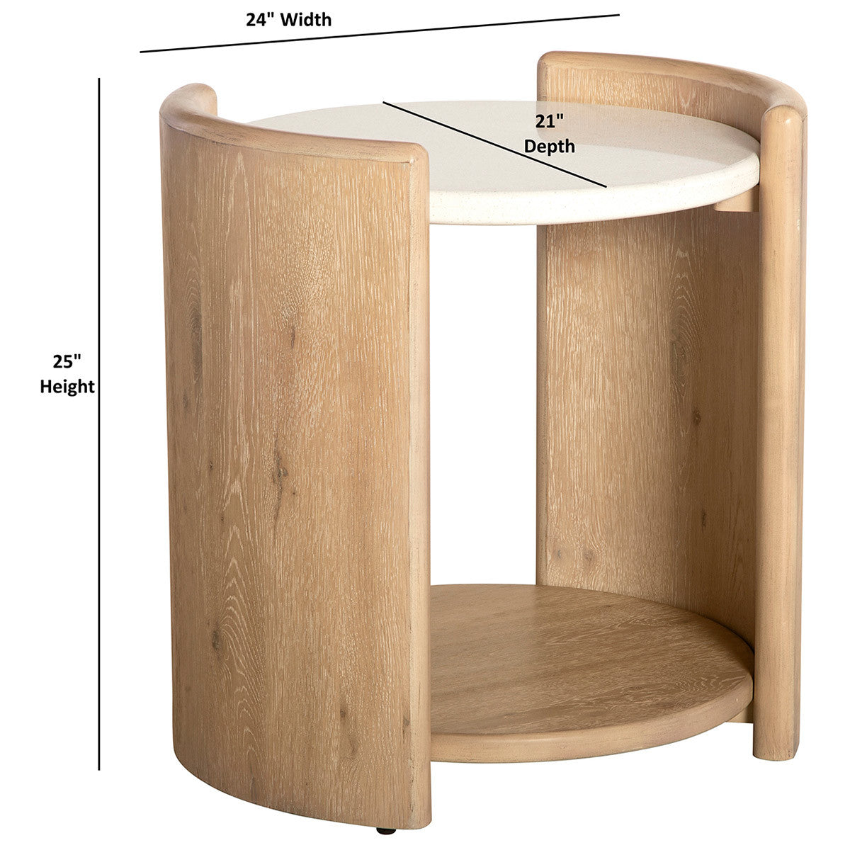 Kingston Round End Table - OUT OF STOCK UNTIL 07/03/2026