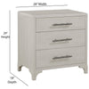 Amalfi 3 Drawer Nightstands with USB - Set of 2 - OUT OF STOCK UNTIL 09/18/2026