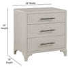 Amalfi 3 Drawer Nightstand with USB - OUT OF STOCK UNTIL 09/18/2026