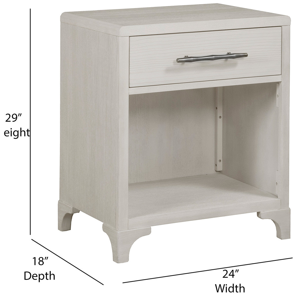 Amalfi 1 Drawer Nightstands with USB - Set of 2 - OUT OF STOCK UNTIL 09/18/2026