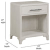 Amalfi 1 Drawer Nightstand with USB - OUT OF STOCK UNTIL 09/18/2026