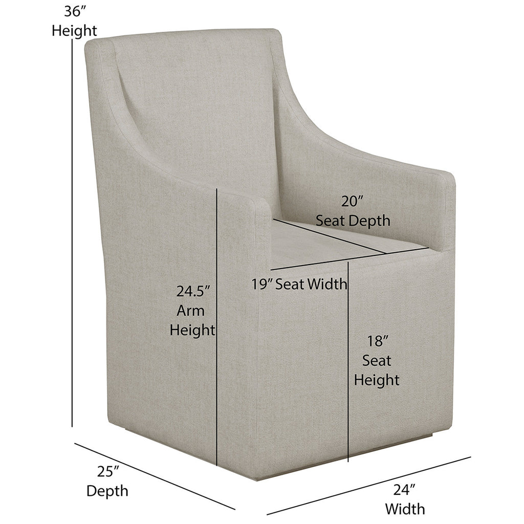 Amalfi Upholstered Arm Chair - OUT OF STOCK UNTIL 09/18/2026