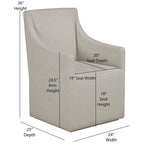 Amalfi Upholstered Arm Chair - OUT OF STOCK UNTIL 09/18/2026