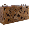 Natural Form Teak Rectangular Console Table