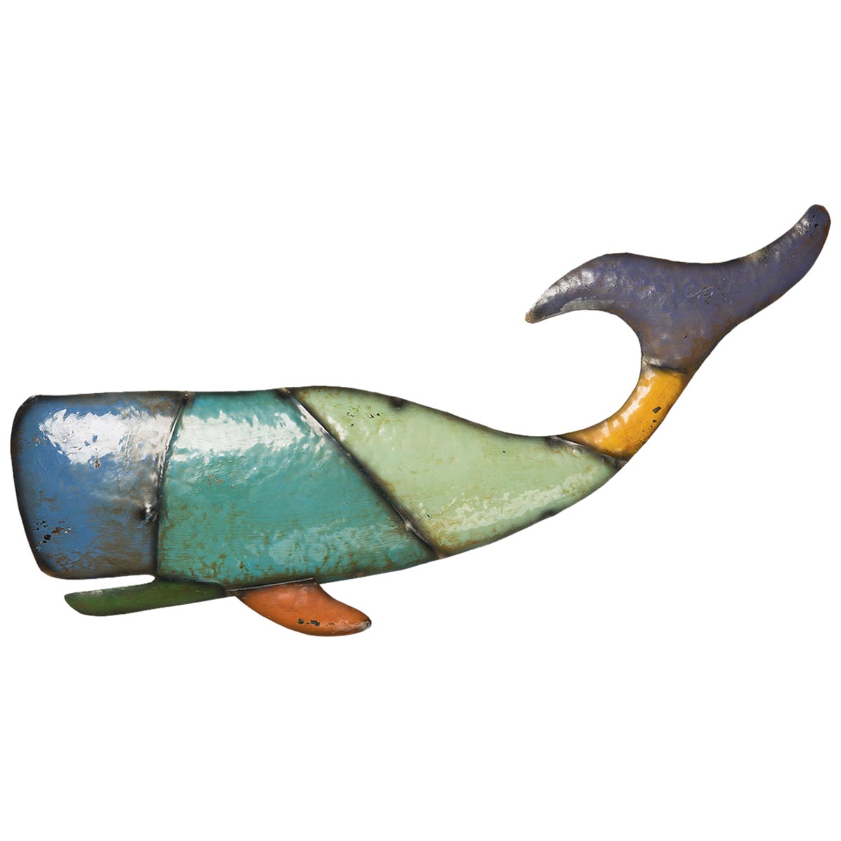 Patchwork Whale Wall Décor