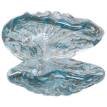 Glass Clamshell - Aqua