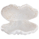 Glass Clamshell - Gold Fleck