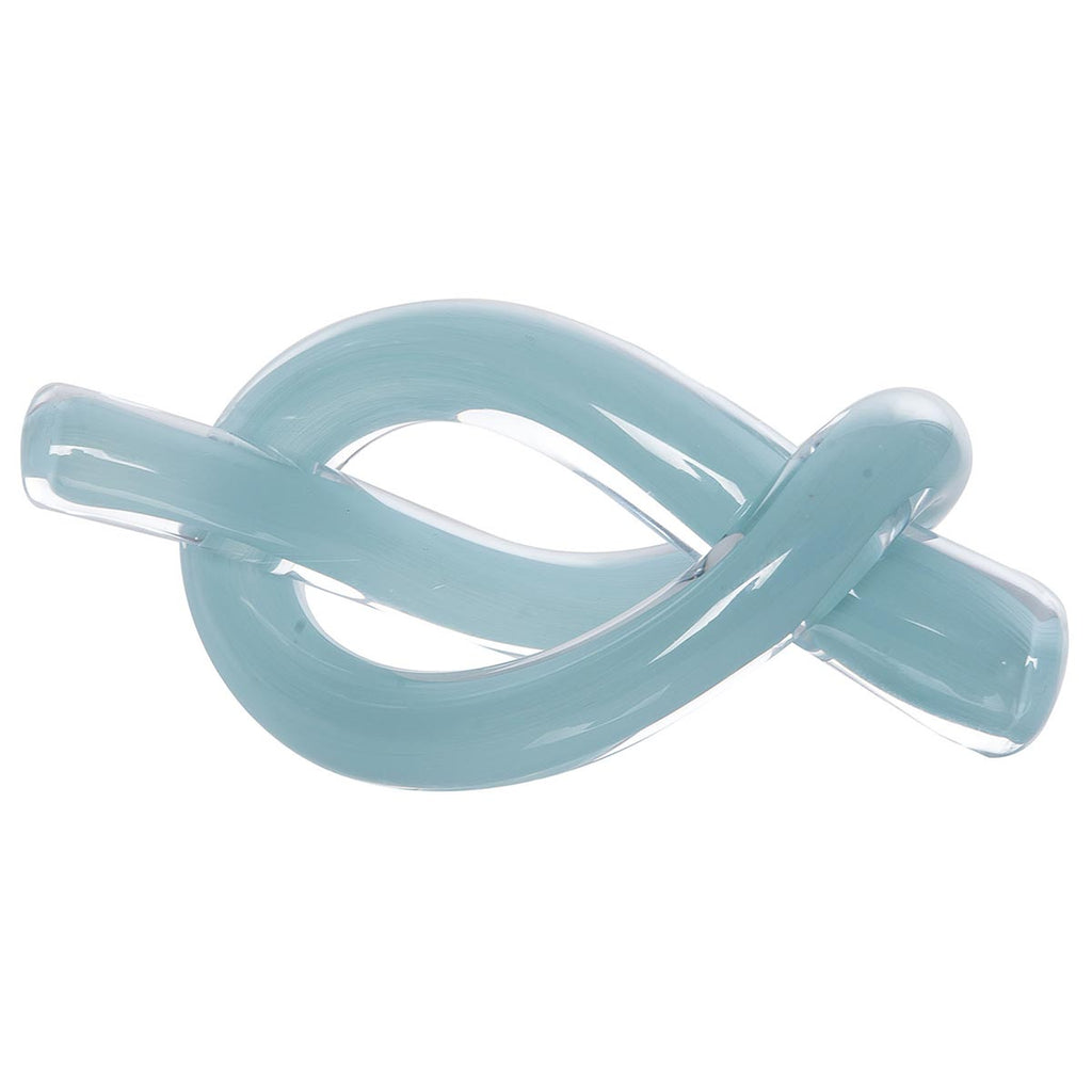 Blue Knot Glass Figurine