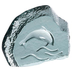 Coastal Etched Glass Figurine - Dolphin