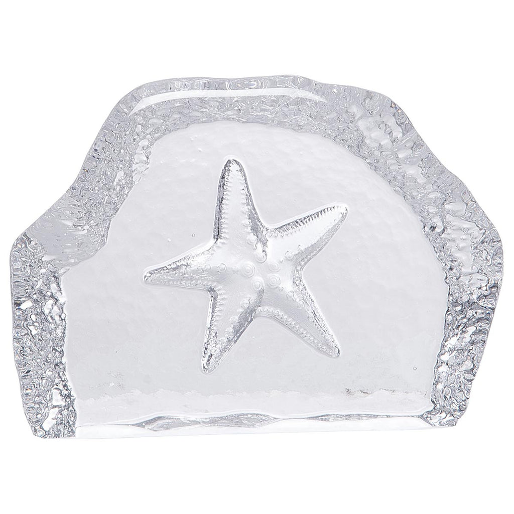 Coastal Etched Glass Figurine - Starfish