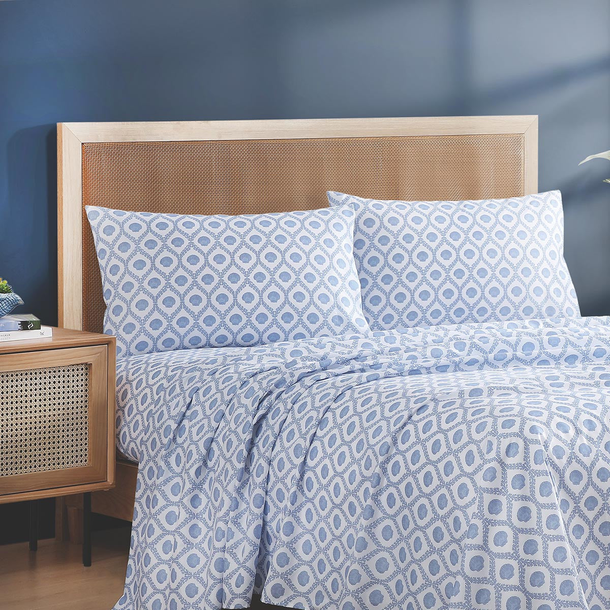 Blue Shoreline Sheet Set - Full