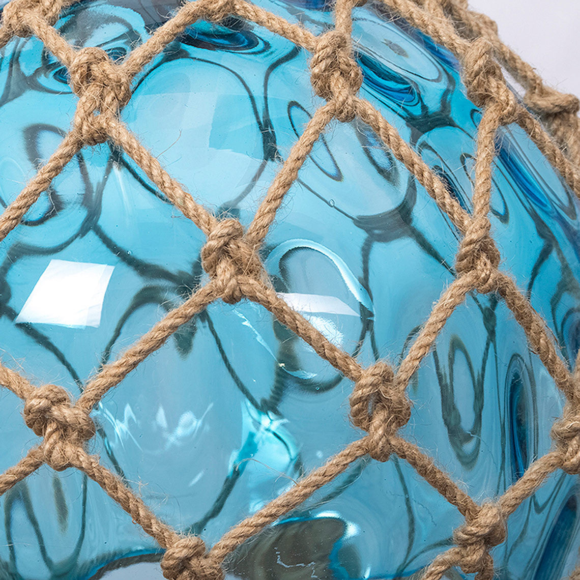 Blue Glass Buoy Pendant Light
