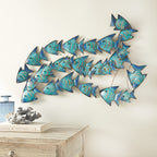 Blue Current Fish Wall Art