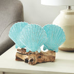 Scallop Trio Driftwood Sculpture