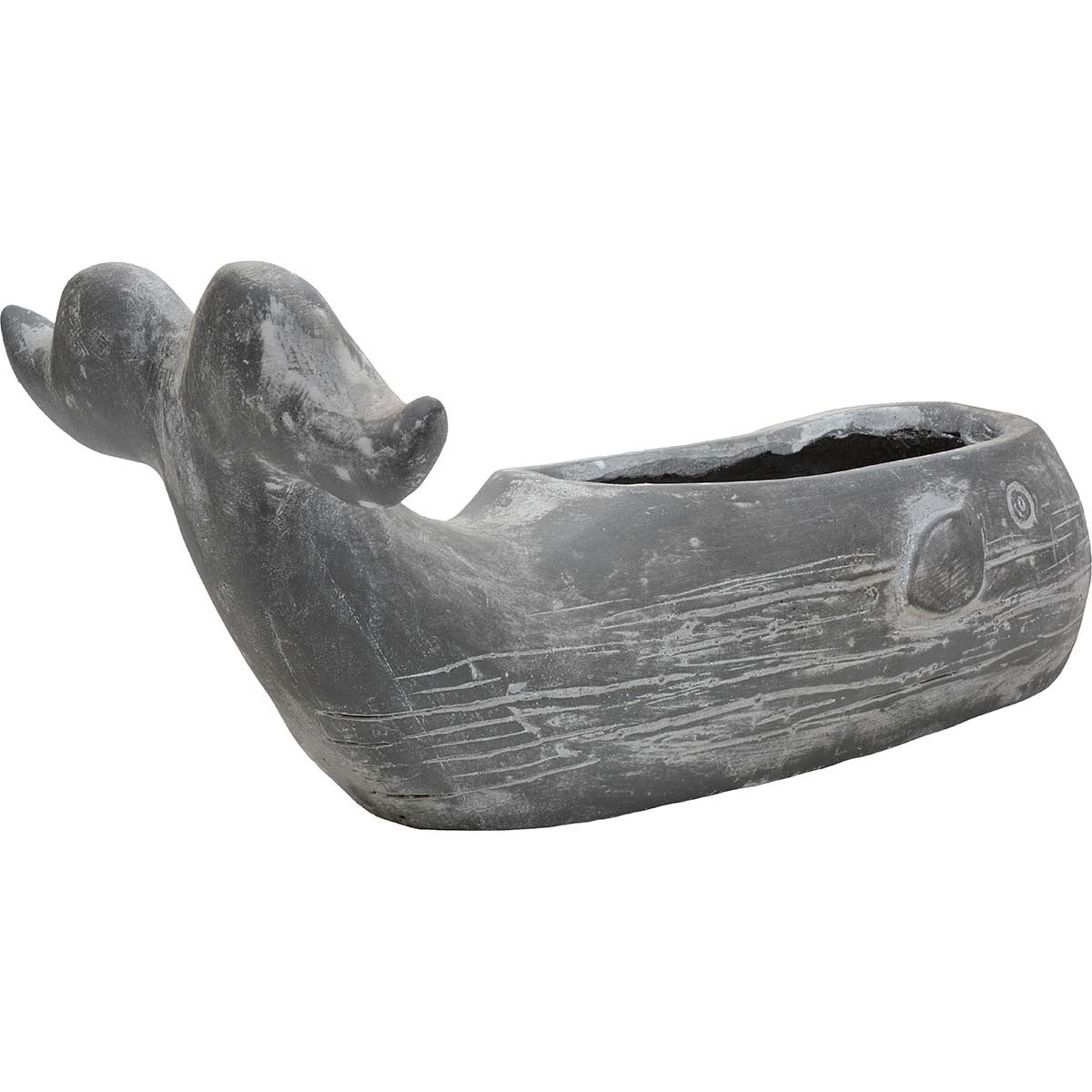 Weathered Whale Planter