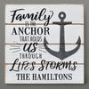 Family Anchor Personalized Wood Wall Art