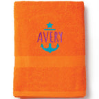 Nautical Anchor Personalized Beach Towel