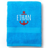 Nautical Anchor Personalized Beach Towel