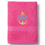 Nautical Anchor Personalized Beach Towel
