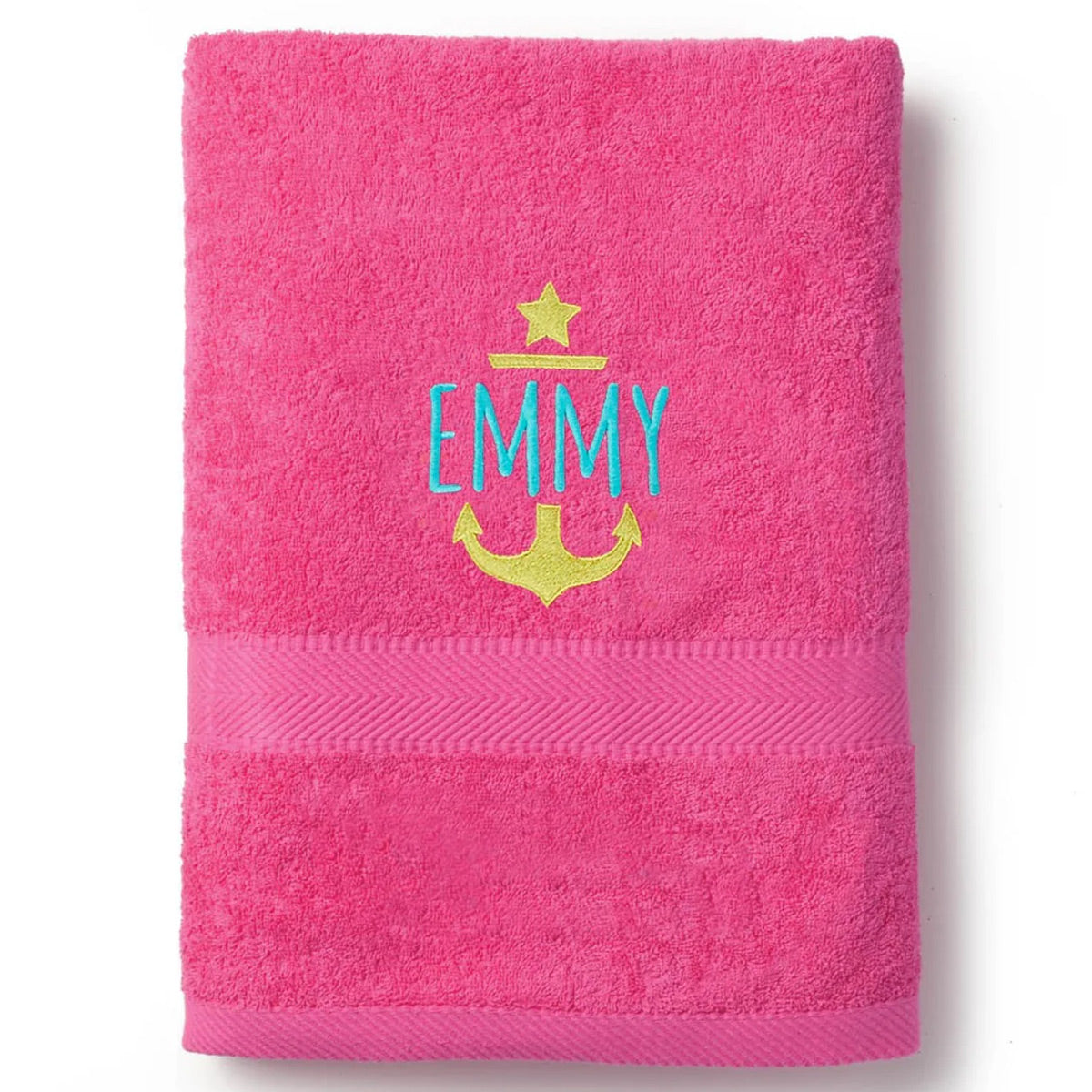 Nautical Anchor Personalized Beach Towel