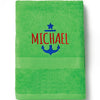 Nautical Anchor Personalized Beach Towel
