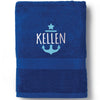 Nautical Anchor Personalized Beach Towel