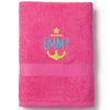 Nautical Anchor Personalized Beach Towel